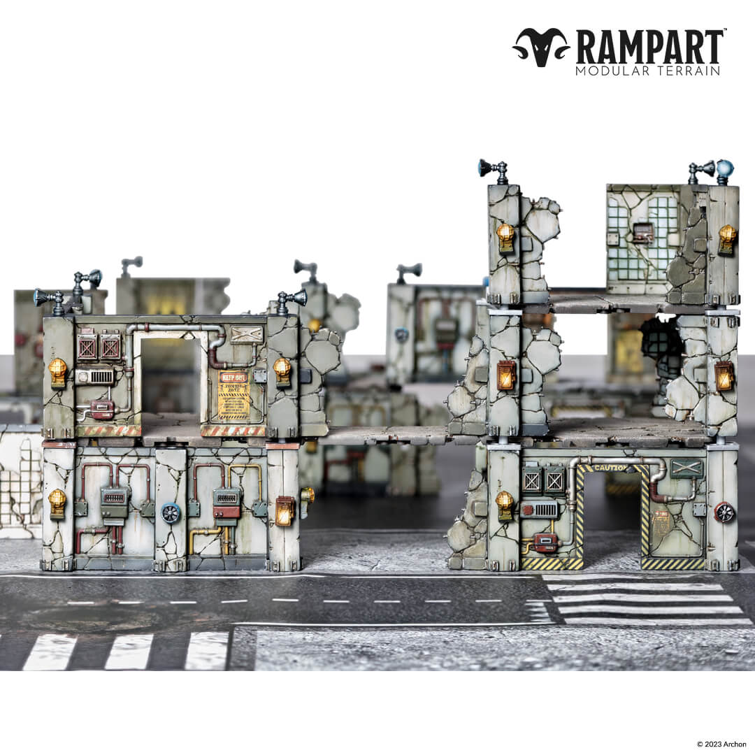 City Ruins - Rampart Magnetic Modular Terrain - Magnet Baron