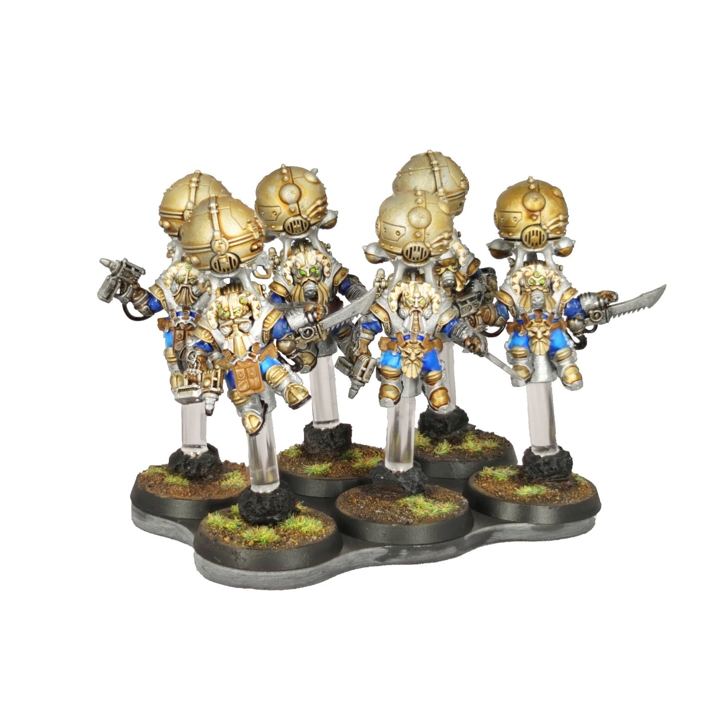 3pcs 6 - Man Straight Plasteel & Adhesive Movement Tray - Magnet Baron