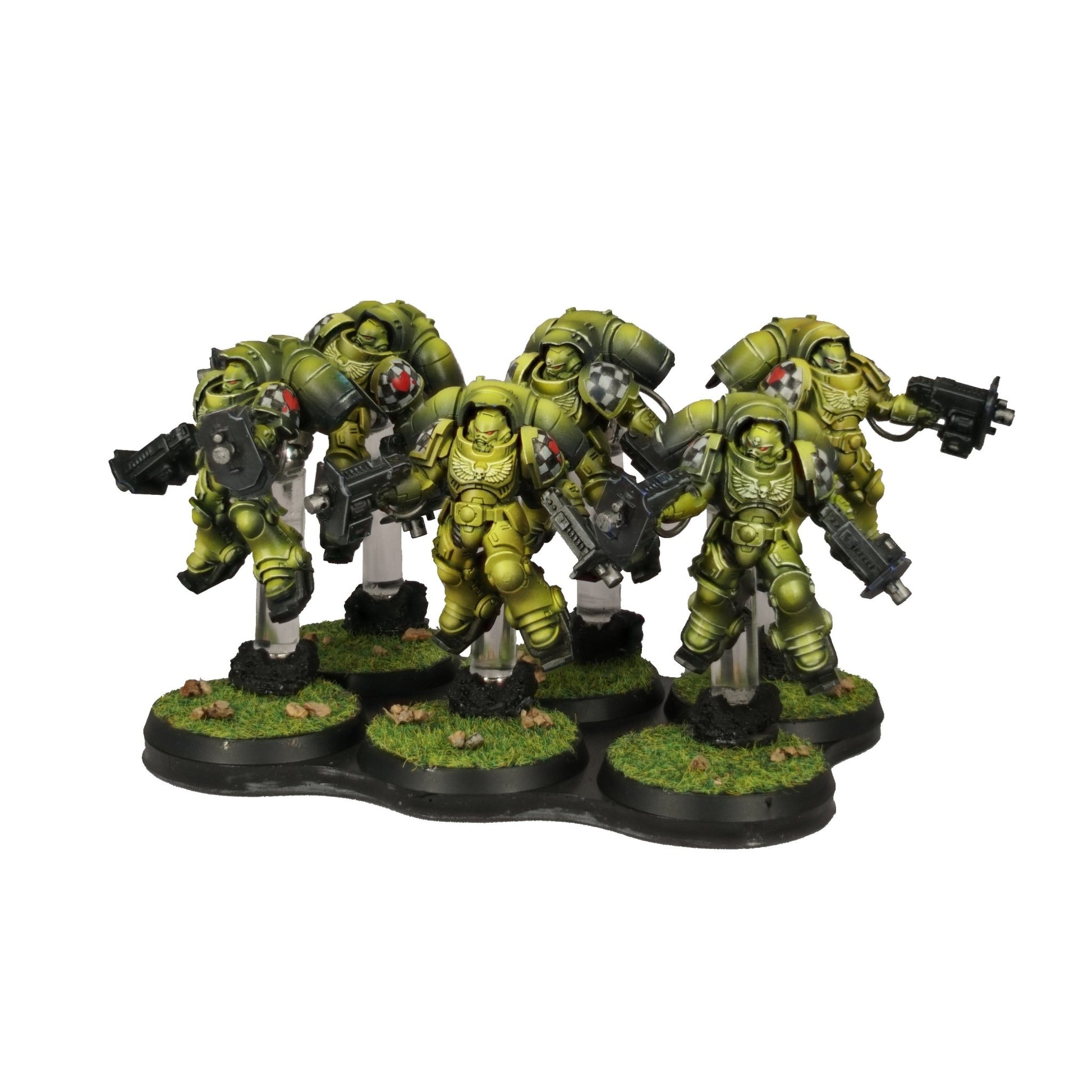 3pcs 6 - Man Straight Plasteel & Adhesive Movement Tray - Magnet Baron