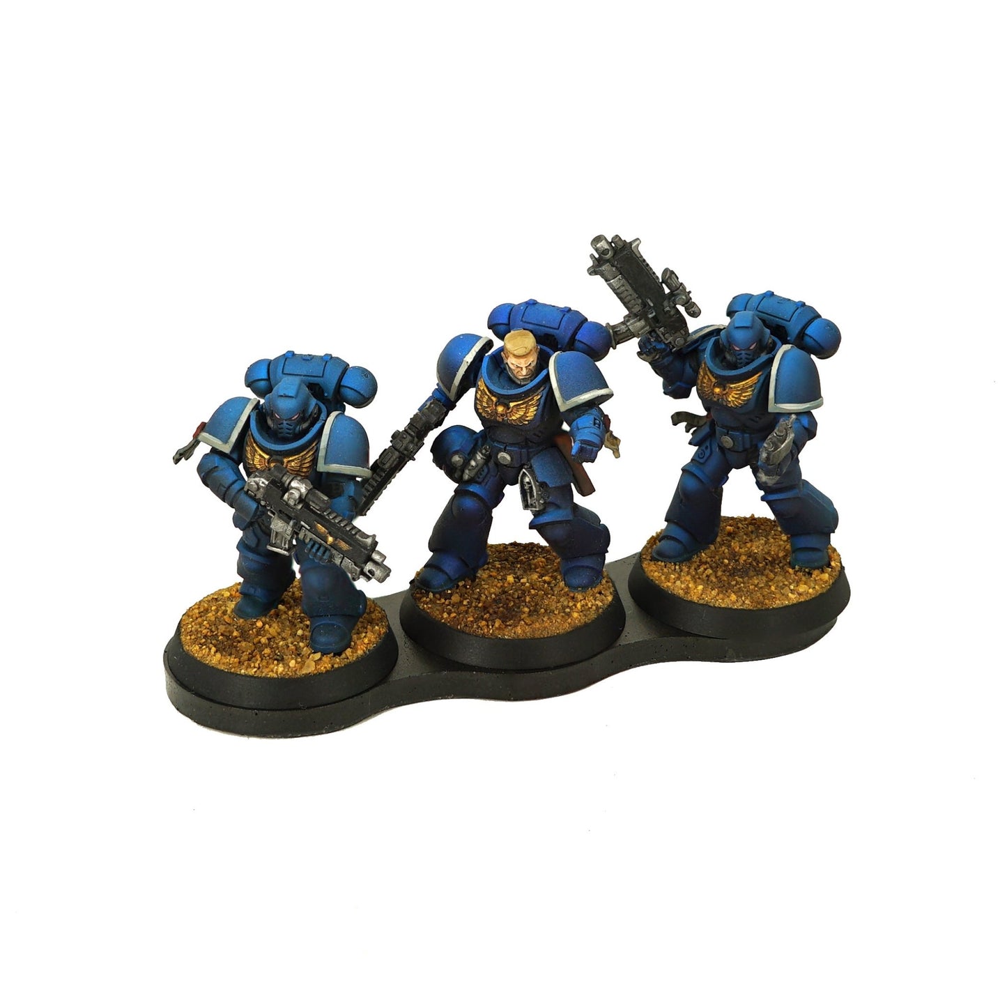 6pcs 3 - Man Straight Plasteel & Adhesive Movement Tray - Magnet Baron