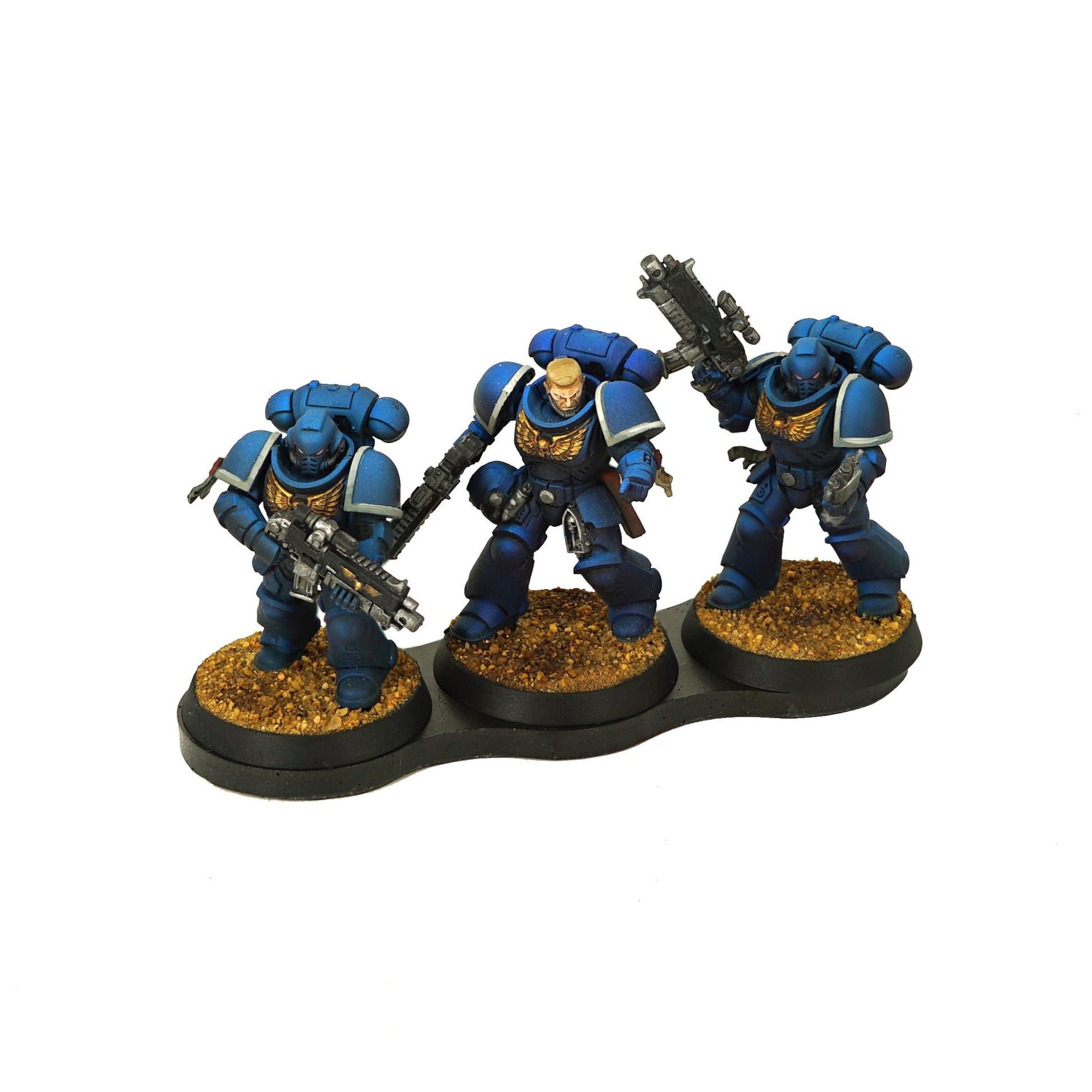 6pcs 3 - Man Straight Plasteel & Adhesive Movement Tray - Magnet Baron