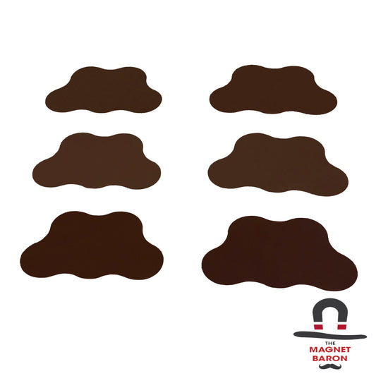 6pcs 5 - Man Cloud Flex Adhesive Tray Magnets - Magnet Baron