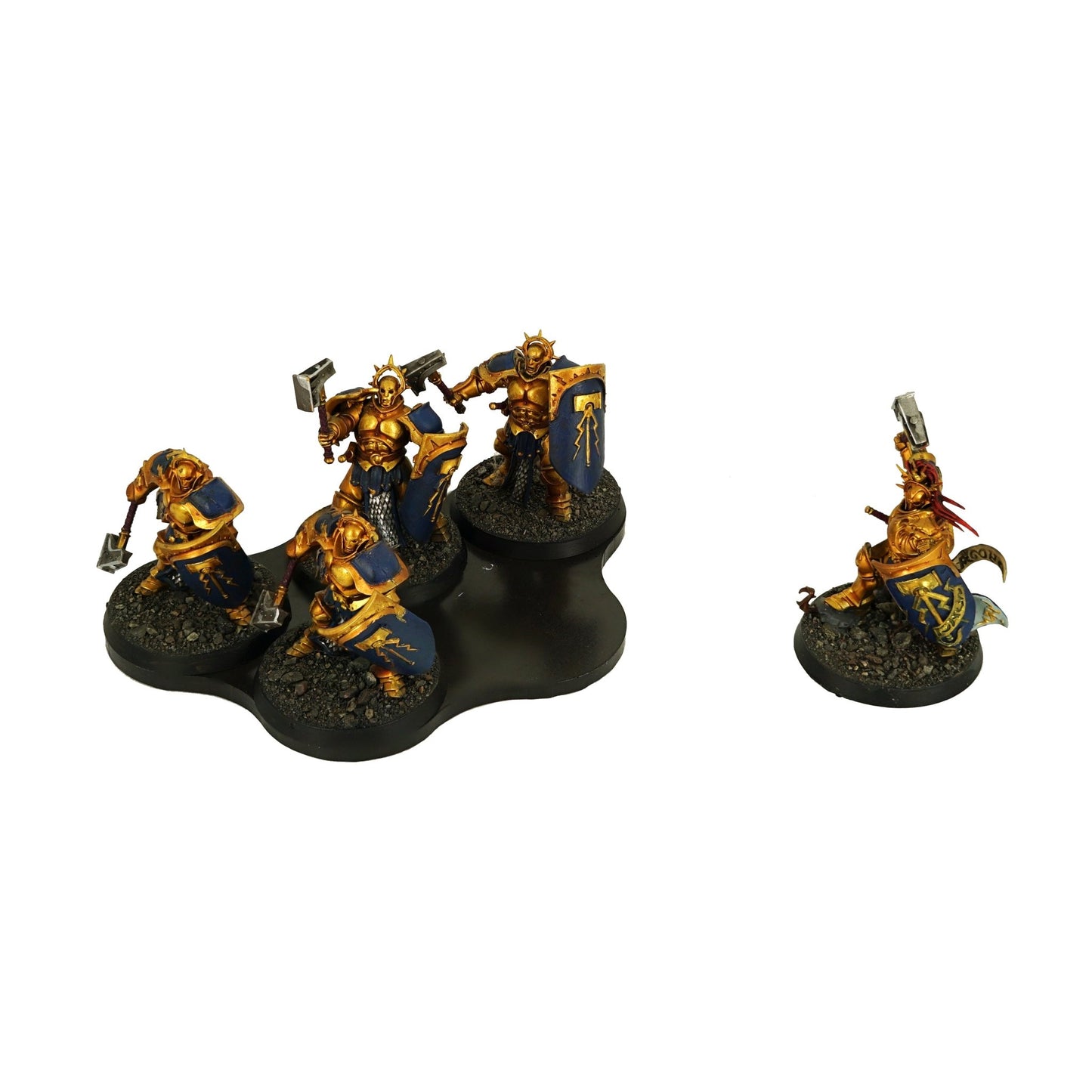 6pcs 5 - Man Cloud Plasteel & Adhesive Ferro - Magnetic Movement Tray - Magnet Baron