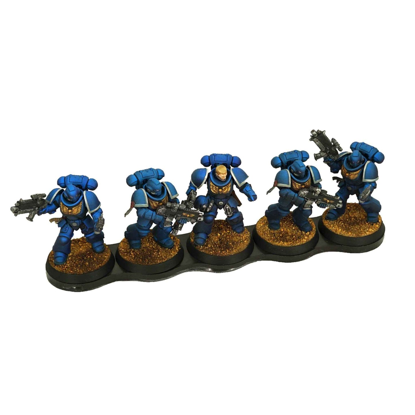 6pcs 5-Man Straight Plasteel & Adhesive Movement Tray - Magnet Baron