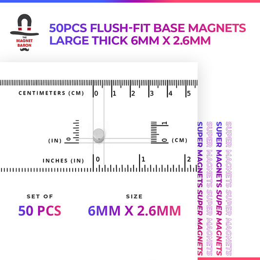 50pcs Flush-Fit Basing Magnets Legion Compatible